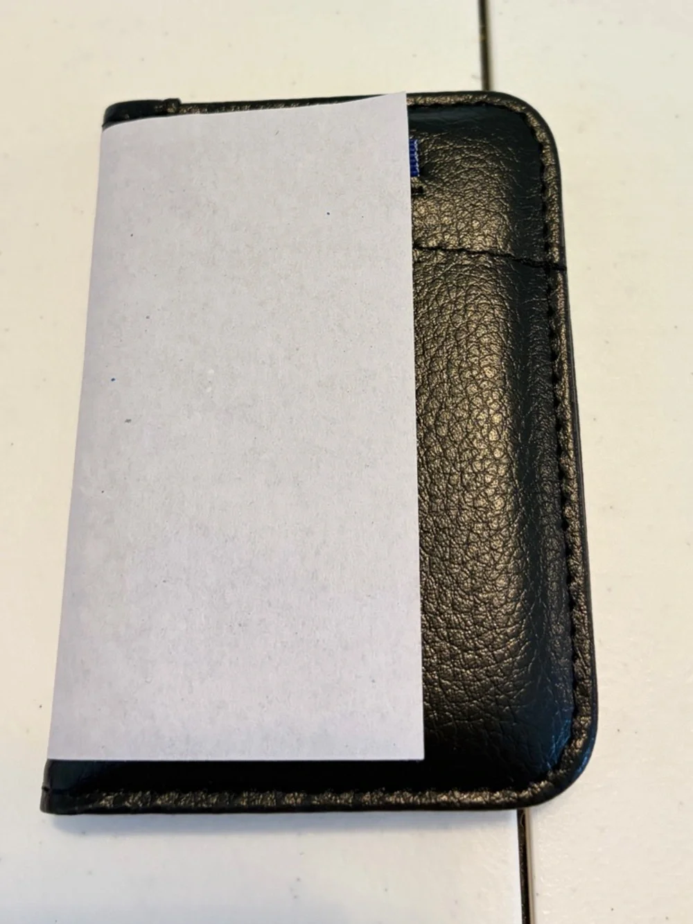 Black Leather Men's Wallet.